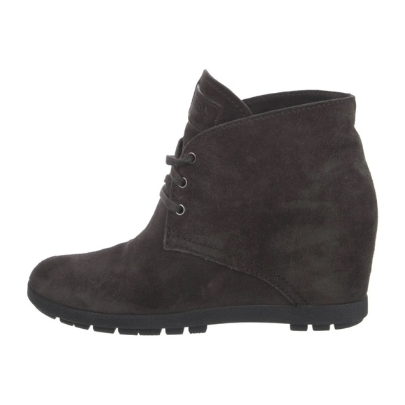 Prada Dark Brown Suede Ankle Boots - Picture 6 of 8